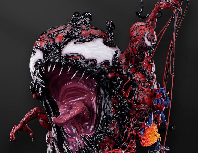 034 PCS Carnage Bust Platinum  63063 Cop